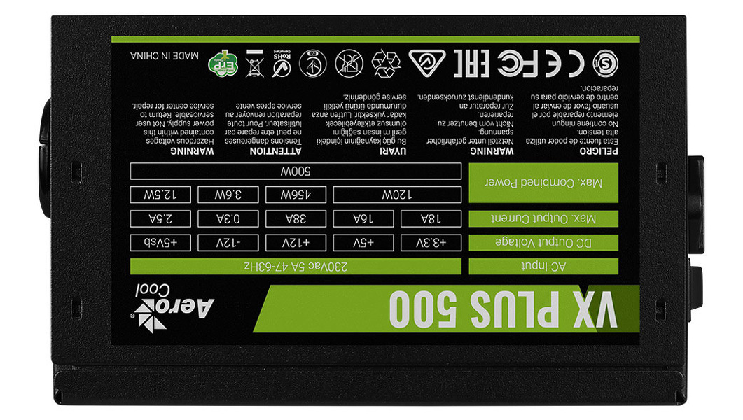 Zdjęcie produktu: Aerocool PGS VX-500 Plus 500W