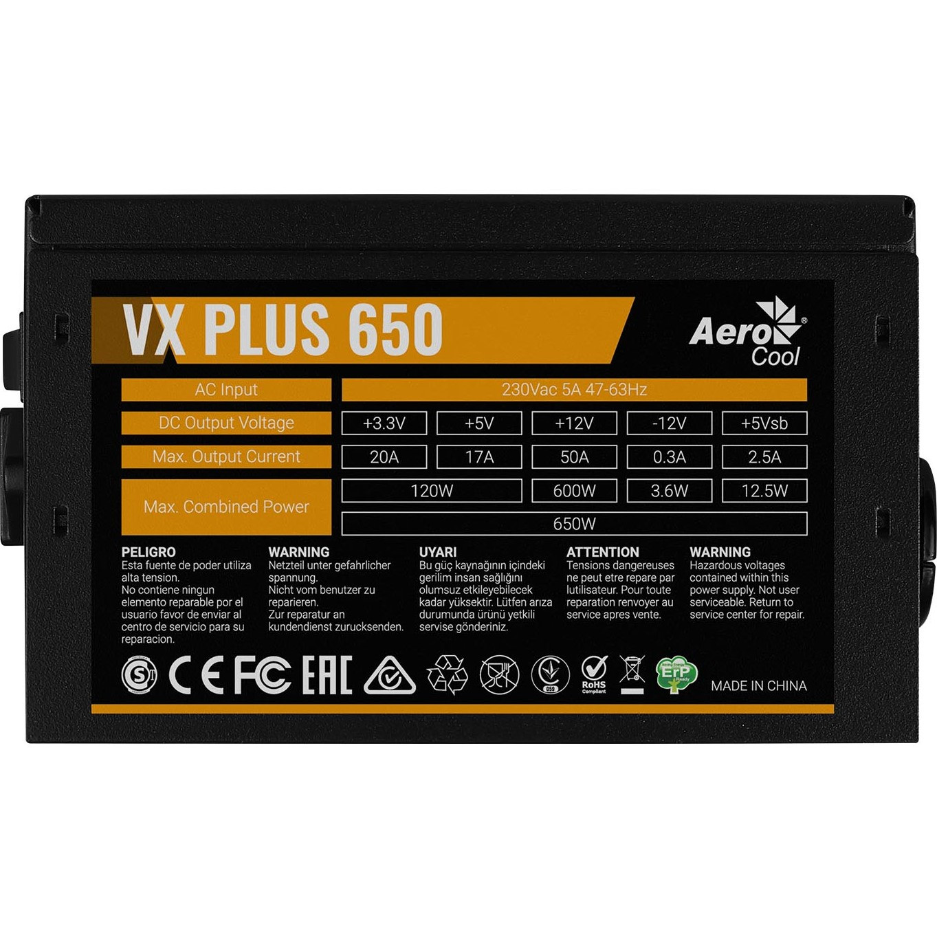Aerocool PGS VX-650 Plus 650W