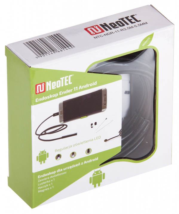 Zdjęcie produktu: Kamera inspekcyjna NeoTEC Ender 11 HD Micro USB sztywny przewód 5 metrów Zdjęcie produktu: Kamera inspekcyjna NeoTEC Ender 11 HD Micro USB sztywny przewód 5 metrów
