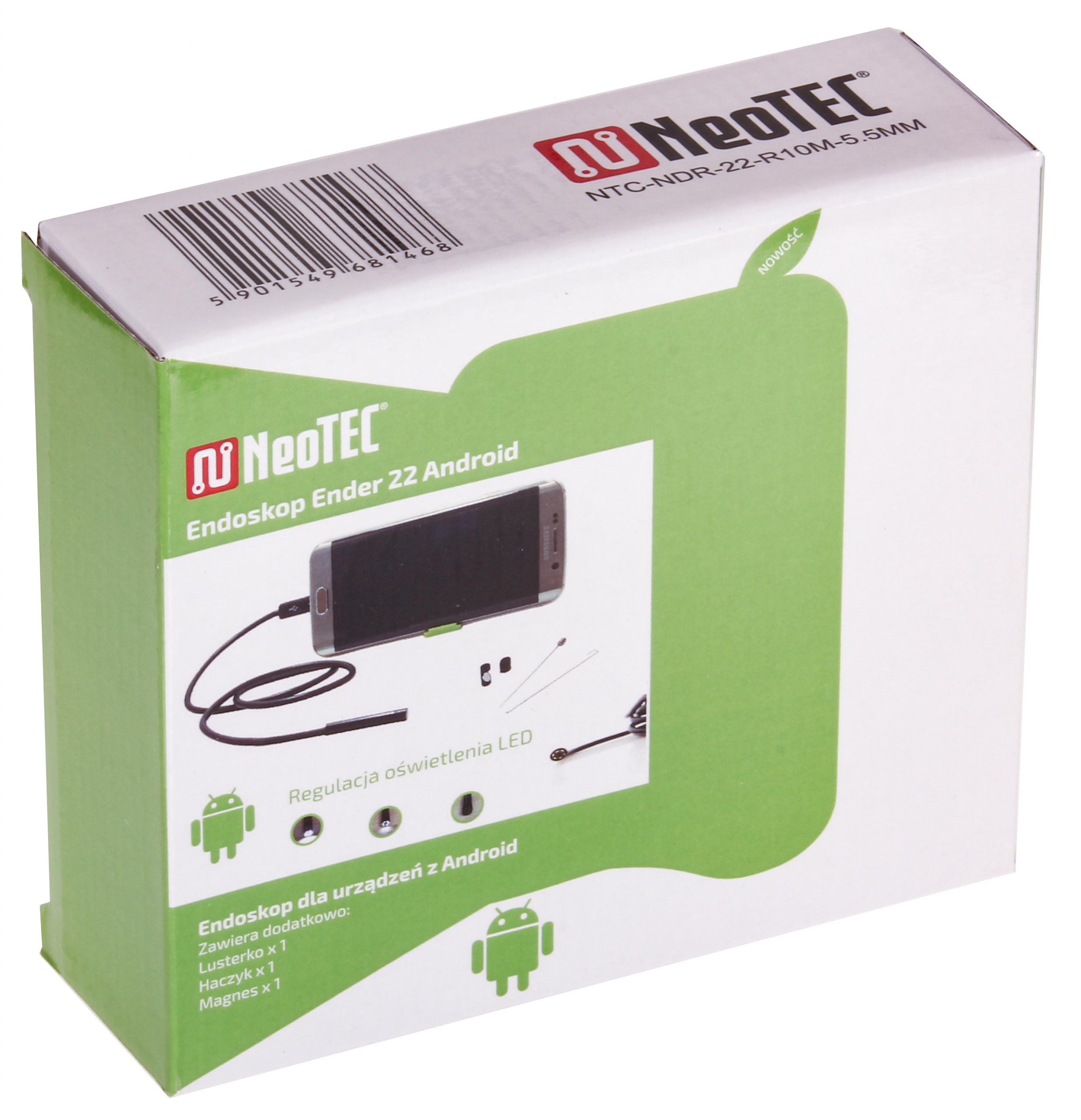 Kamera inspekcyjna NeoTEC Ender 22 HD USB sztywny przewód 10 metrów