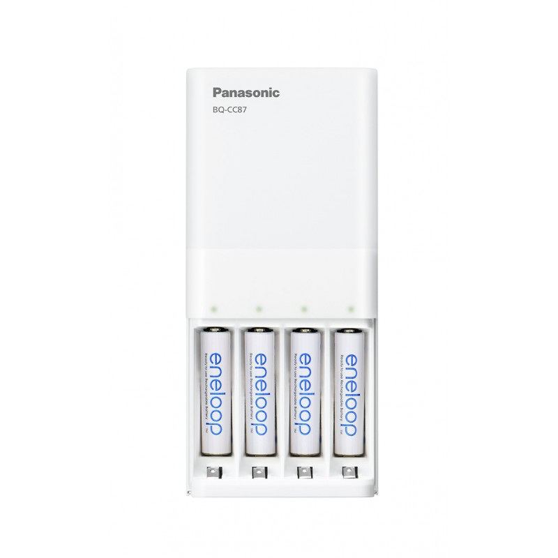 Ładowarka Panasonic z funkcją Powerbank BQ-CC87USB + 4xR6/AA Eneloop 1900 mAh