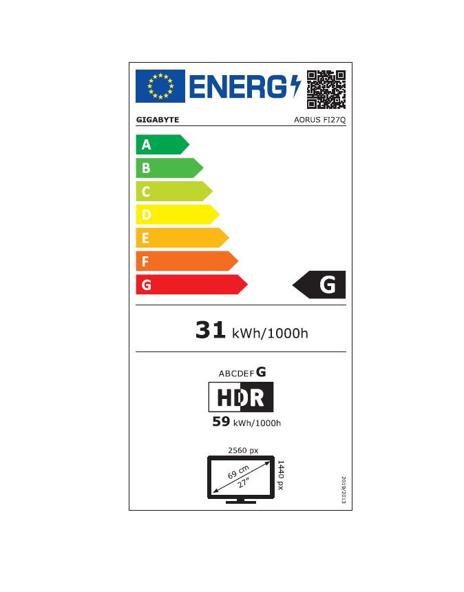 Gigabyte Aorus Fi27Q-EK 27" IPS WQHD 165Hz