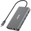 Miniatura zdjęcia: Unitek C-HUB+HDMI+VGA+RJ45 Ethernet 10/100/1000+Power Delivery (D1019A)