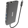 Miniatura zdjęcia: Unitek C-HUB+HDMI+VGA+RJ45 Ethernet 10/100/1000+Power Delivery (D1019A)