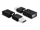 Miniatura zdjęcia: Delock adapter obrotowy 360/180 USB 2.0 AM do USB 2.0 AF Miniatura zdjęcia: Delock adapter obrotowy 360/180 USB 2.0 AM do USB 2.0 AF
