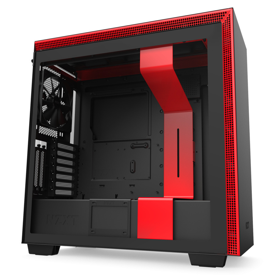 Obudowa do komputera NZXT H710i Midi z oknem Czarno-Czerwona