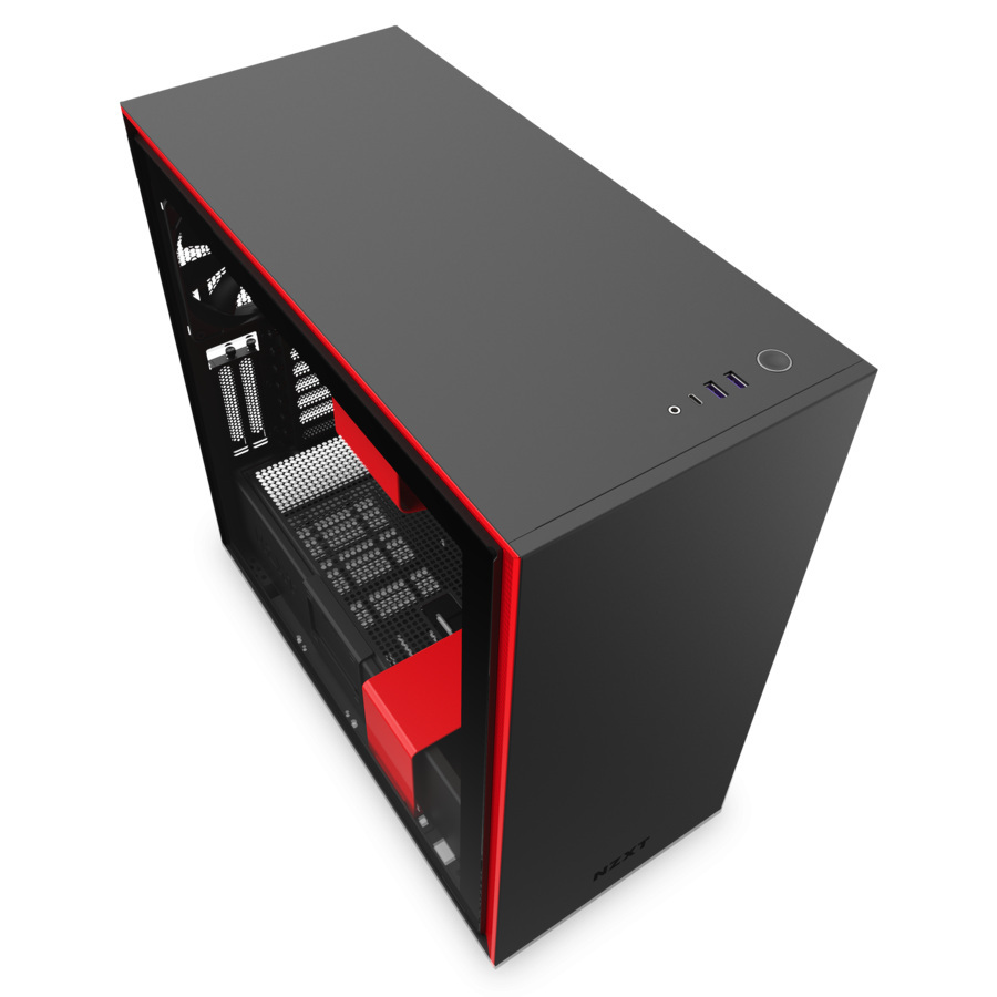 Obudowa do komputera NZXT H710i Midi z oknem Czarno-Czerwona