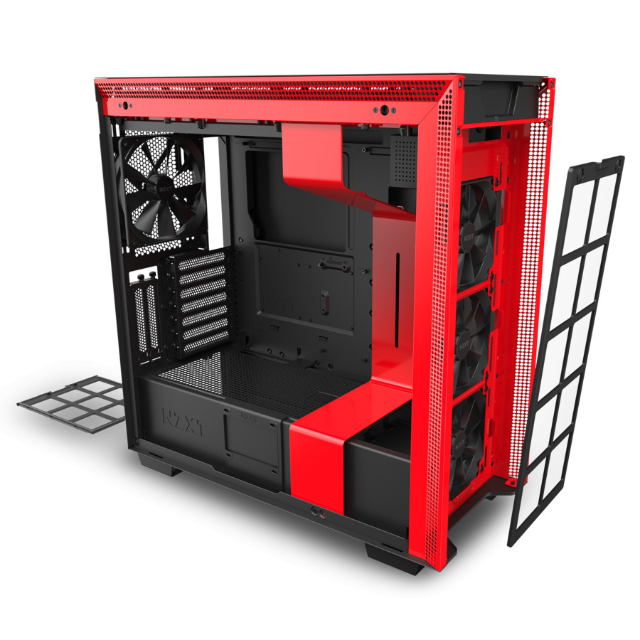 Obudowa do komputera NZXT H710i Midi z oknem Czarno-Czerwona