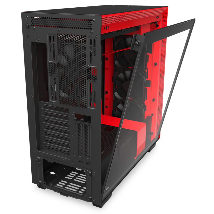 Obudowa do komputera NZXT H710i Midi z oknem Czarno-Czerwona