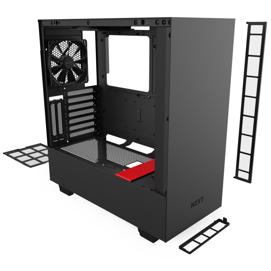 Obudowa do komputera NZXT H510 Midi z oknem Czarno-Czerwona