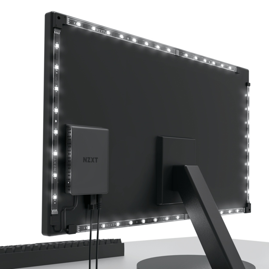 Zestaw Kontroler Led + 8x Taśma Led Do Monitora NZXT Hue 2 Ambient 21"-26" Podświetlenie RGB Zestaw Kontroler Led + 8x Taśma Led Do Monitora NZXT Hue 2 Ambient 21"-26" Podświetlenie RGB