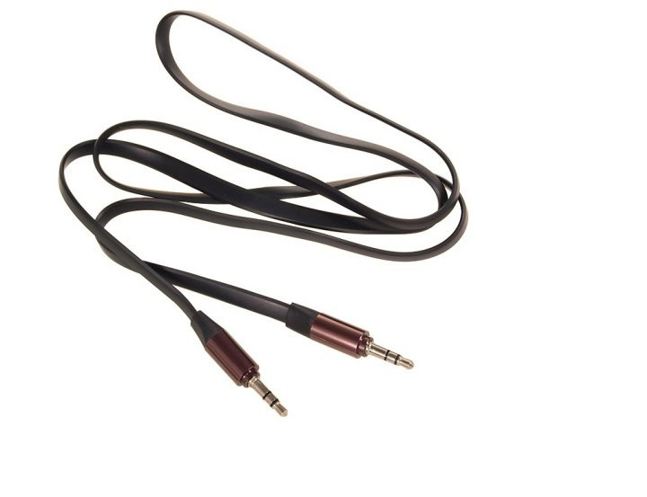 Maclean Przewód Mini jack 3.5mm, płaski 2m czarny