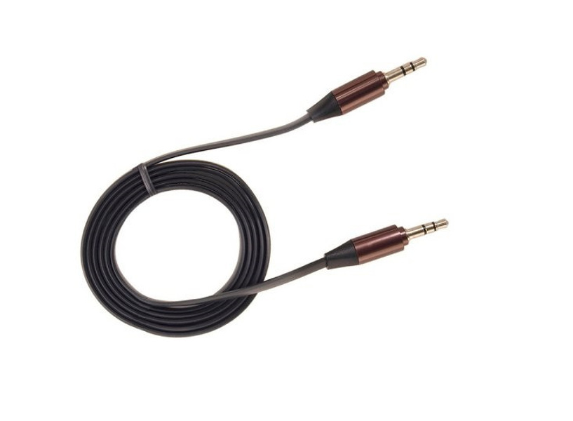 Zdjęcie produktu: Maclean Przewód Mini jack 3.5mm, płaski 2m czarny