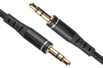 Kabel przewód silikonowy audio AUX wtyk - wtyk jack 3.5mm stereo 150cm everActive CBS-1.5JB czarny