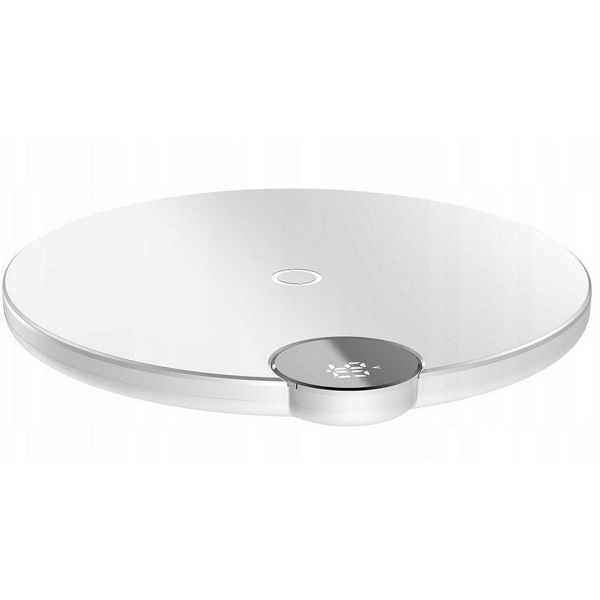 Zdjęcie produktu: Bezprzewodowa ładowarka indukcyjna Baseus QI Fast 10W wyświetlaczem napięcia ładowania - biała (WXSX-02)