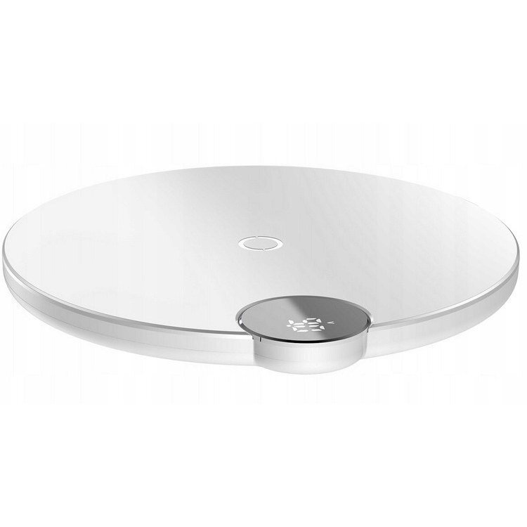 Bezprzewodowa ładowarka indukcyjna Baseus QI Fast 10W wyświetlaczem napięcia ładowania - biała (WXSX-02)