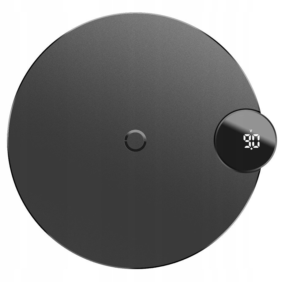 Bezprzewodowa ładowarka indukcyjna Baseus QI Fast 10W wyświetlaczem napięcia ładowania - czarna (WXSX-01)