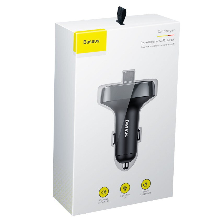 Transmiter FM Baseus T typed S-09 Bluetooth 4.2, 2x USB, 3.4A (CCALL-TM01) Transmiter FM Baseus T typed S-09 Bluetooth 4.2, 2x USB, 3.4A (CCALL-TM01)