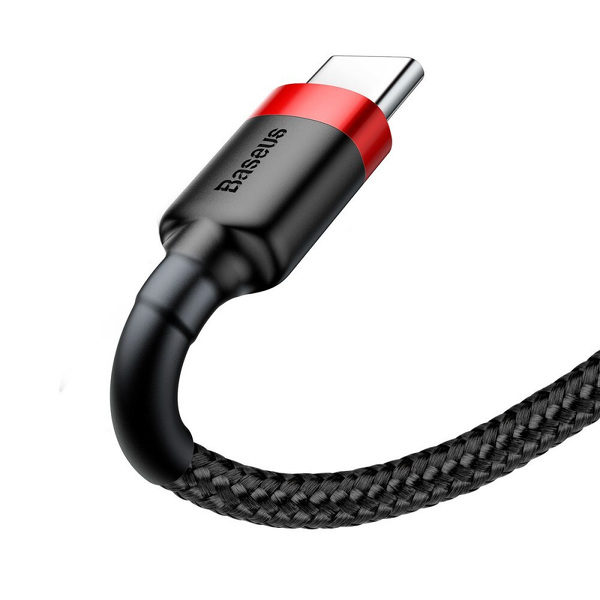 Zdjęcie produktu: Kabel przewód USB Typ-C 100cm Baseus Cafule Quick Charge 3A z obsługą szybkiego ładowania (CATKLF-B91)