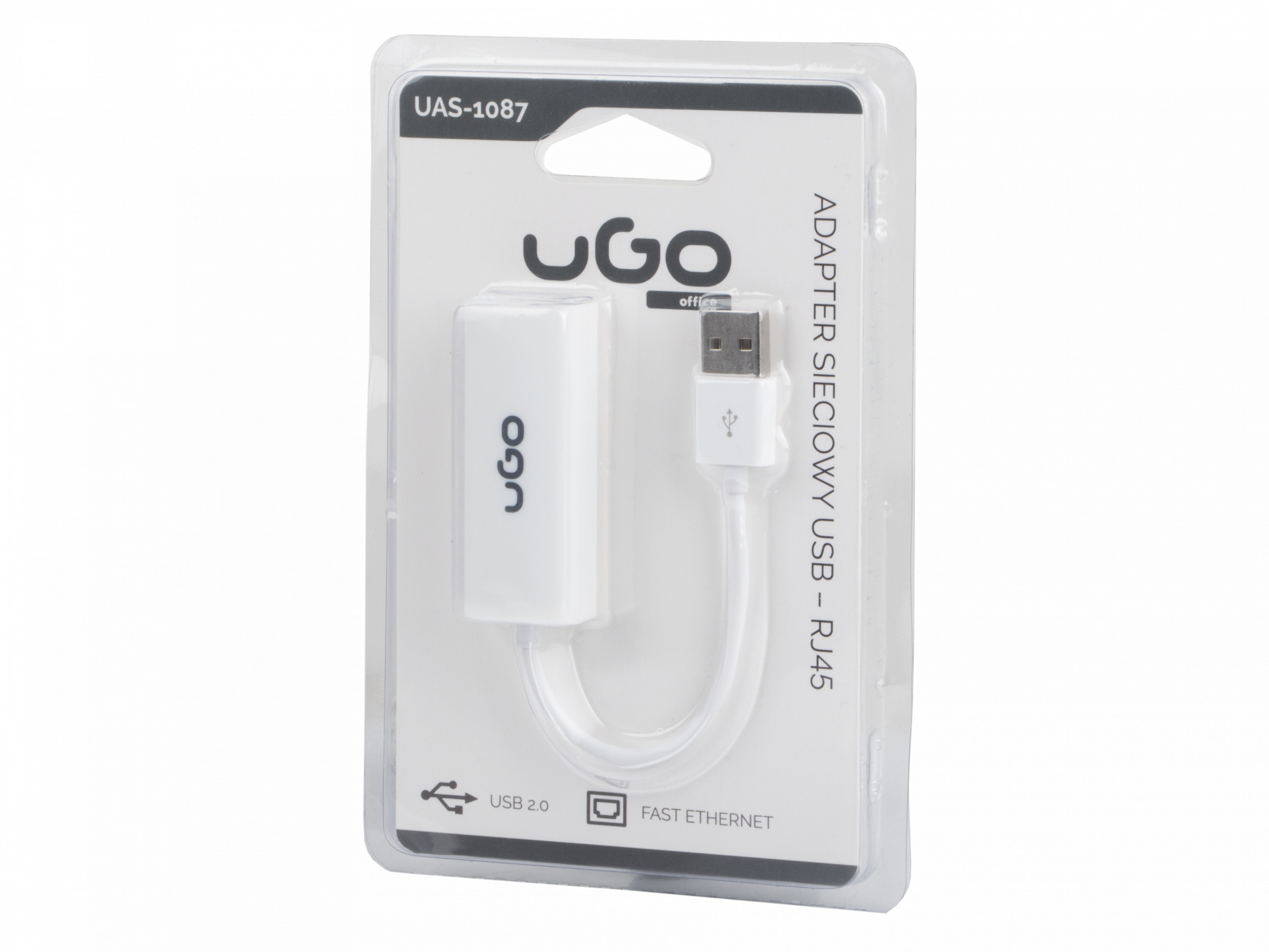 Karta sieciowa UGO UAS-1087 na kablu USB, 1 x RJ45 100MB