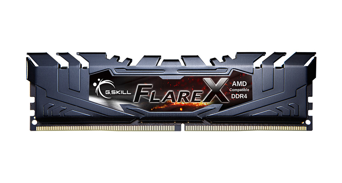 Zdjęcie produktu: Pamięć G.Skill FlareX DDR4 32GB (2x16GB) 3200MHz CL16 [F4-3200C16D-32GFX]