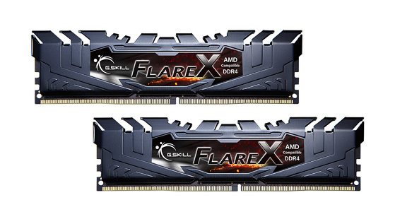 Miniatura produktu: Pamięć G.Skill FlareX DDR4 32GB (2x16GB) 3200MHz CL16 [F4-3200C16D-32GFX]