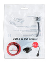 Miniatura zdjęcia: Gembird Adapter USB Typ-C do DVI (F) czarny