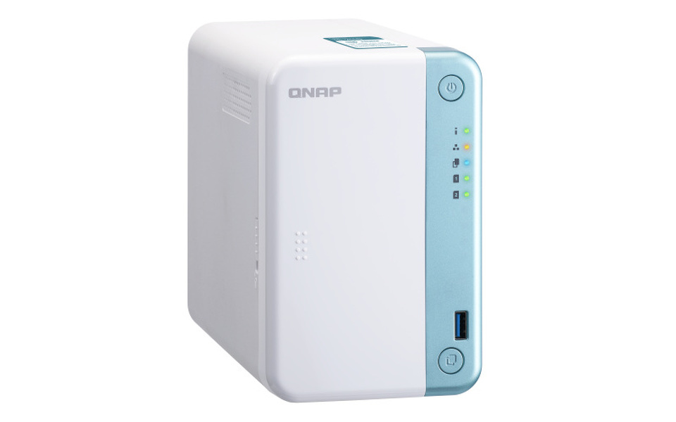 Zdjęcie produktu: Serwer plików QNAP TS-251D-2G 2-bay, Intel Celeron J4025 2.0 GHz Dual Core, 2G RAM, 1xGbE LAN, 2xUSB 3.0, 3xUSB 2.0, HDMI, 1 PCIe Gen 2 x4