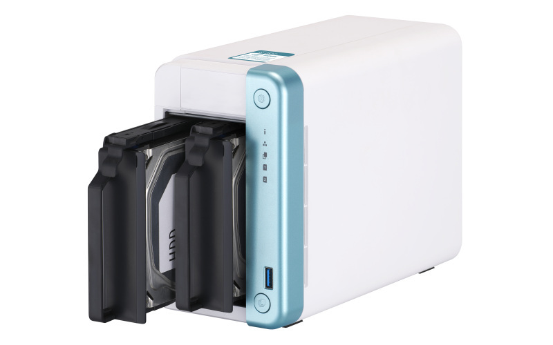 Serwer plików QNAP TS-251D-2G 2-bay, Intel Celeron J4025 2.0 GHz Dual Core, 2G RAM, 1xGbE LAN, 2xUSB 3.0, 3xUSB 2.0, HDMI, 1 PCIe Gen 2 x4