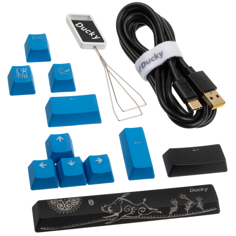 Klawiatura gamingowa Ducky ONE 2 SF, MX-Blue, RGB, czarna, mechaniczna