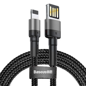 Miniatura produktu: Kabel przewód USB - Lightning / iPhone 100cm Baseus Cafule z obsługą szybkiego ładowania 2.4A (CALKLF-GG1)
