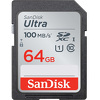 Miniatura zdjęcia: Karta SanDisk Ultra SDXC 64GB 100MB/s UHS-I Class 10 (SDSDUNR-064G-GN6IN)