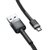 Miniatura zdjęcia: Kabel przewód USB - micro USB 50cm Baseus Cafule Quick Charge 2.4A z obsługą szybkiego ładowania - czarno-szary (CAMKLF-AG1) Miniatura zdjęcia: Kabel przewód USB - micro USB 50cm Baseus Cafule Quick Charge 2.4A z obsługą szybkiego ładowania - czarno-szary (CAMKLF-AG1)