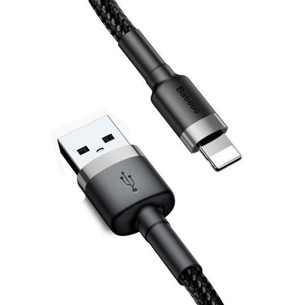 Zdjęcie produktu: Kabel przewód USB - Lightning / iPhone 50cm Baseus Cafule z obsługą szybkiego ładowania 2.4A (CALKLF-AG1) Zdjęcie produktu: Kabel przewód USB - Lightning / iPhone 50cm Baseus Cafule z obsługą szybkiego ładowania 2.4A (CALKLF-AG1)