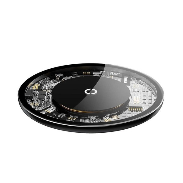 Zdjęcie produktu: Bezprzewodowa ładowarka indukcyjna Baseus Simple QI Fast 10W - przeźroczysta (CCALL-AJK01)