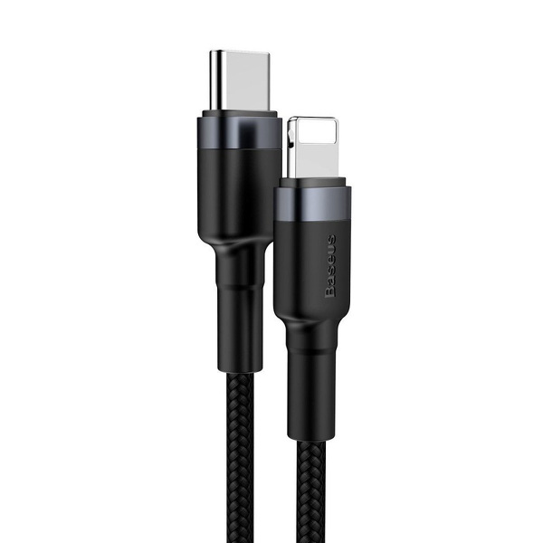 Zdjęcie produktu: Kabel przewód USB Typ-C - Lightning / iPhone 100cm Baseus Cafule z obsługą szybkiego ładowania 18W PD (CATLKLF-G1)
