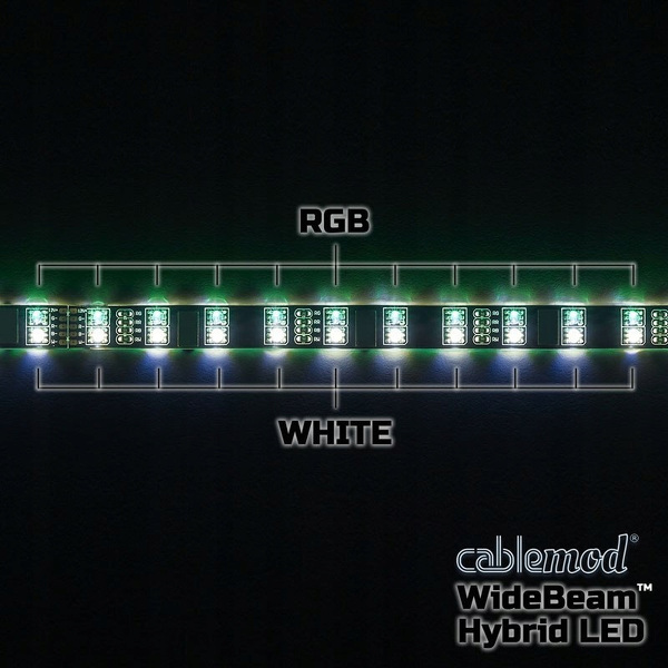 Zdjęcie produktu: CableMod WideBeam Hybrid LED Strip 60cm RGB/W