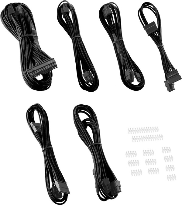 Zdjęcie produktu: CableMod C-Series Rmi, RMx ModFlex Essentials Zestaw przewodów czarny Zdjęcie produktu: CableMod C-Series Rmi, RMx ModFlex Essentials Zestaw przewodów czarny