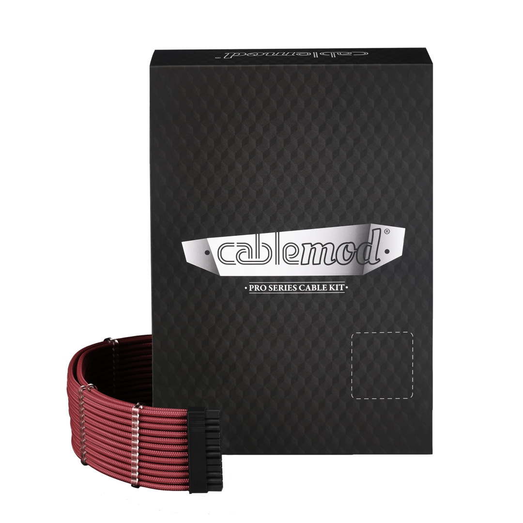 CableMod PRO ModMesh C-Series Rmi, RMx Zestaw przewodów krwistoczerwony
