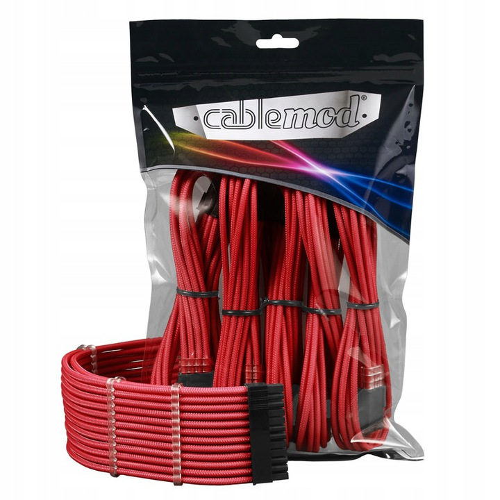 CableMod PRO ModMesh Cable Extension Kit czerwony CableMod PRO ModMesh Cable Extension Kit czerwony