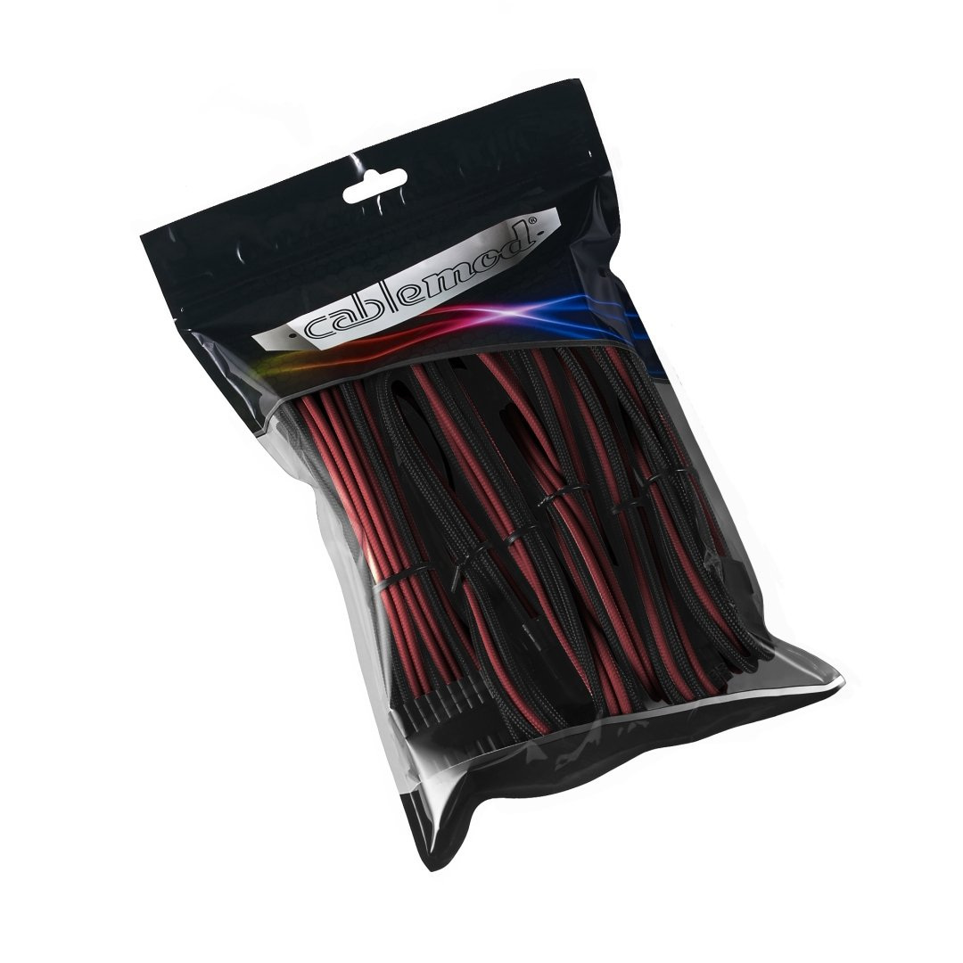 CableMod PRO ModMesh Cable Extension Kit, czarno-krwistoczerwony