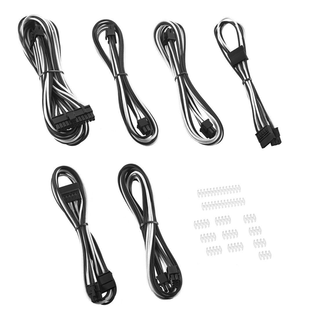 CableMod C-Series AXi, HXi, TX/CX/CS-M, RM ModFlex Essentials C, czarno-biały