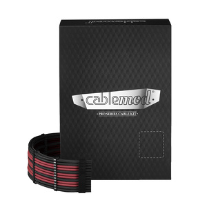 Miniatura produktu: CableMod PRO ModMesh C-Series RMi, RMx Cable Kit, czarno-krwistoczerwony Miniatura produktu: CableMod PRO ModMesh C-Series RMi, RMx Cable Kit, czarno-krwistoczerwony