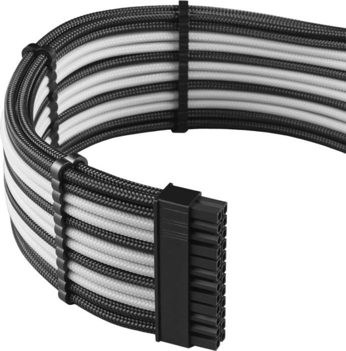 CableMod PRO ModMesh Cable Extension Kit, zestaw przedłużaczy czarno-biały