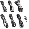 Miniatura zdjęcia: CableMod PRO ModMesh Cable Extension Kit, zestaw przedłużaczy czarno-biały