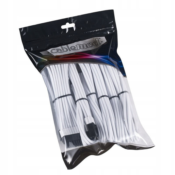 Zdjęcie produktu: CableMod PRO ModMesh Cable Extension Kit biały Zdjęcie produktu: CableMod PRO ModMesh Cable Extension Kit biały