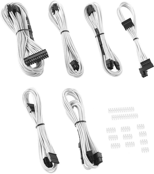 Zdjęcie produktu: CableMod C-Series Rmi, RMx ModFlex Essentials Zestaw przewodów biały