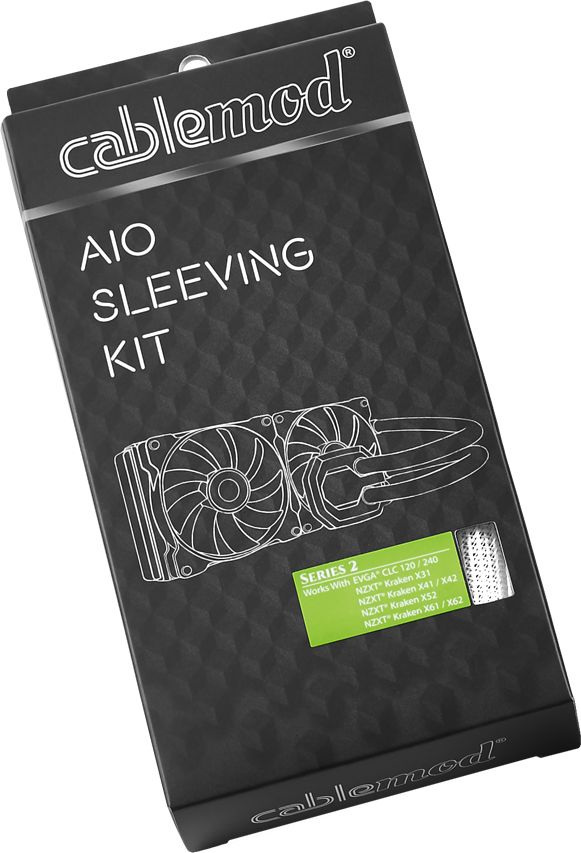 CableMod AIO Sleeving Kit Series 1 dla Corsair Hydro Gen 2 biały CableMod AIO Sleeving Kit Series 1 dla Corsair Hydro Gen 2 biały