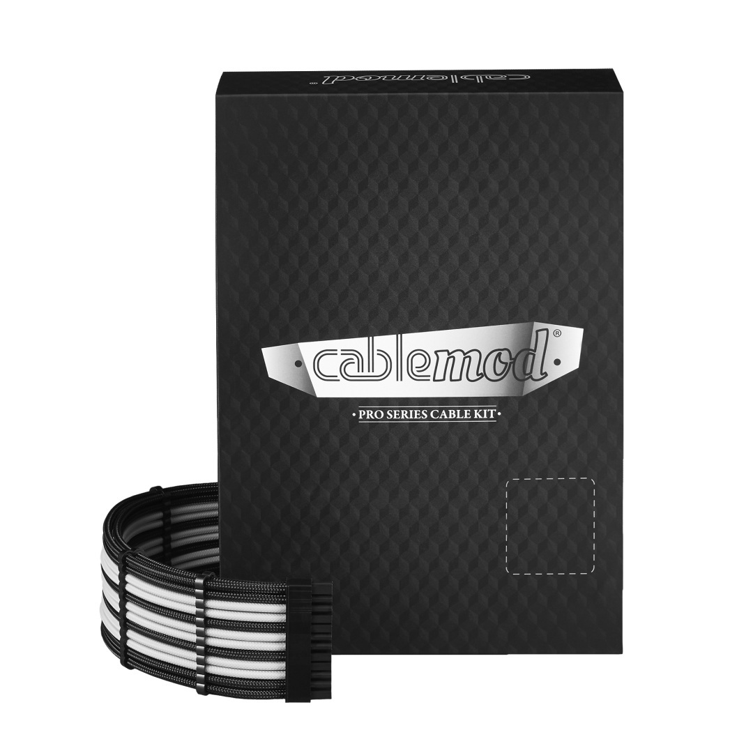 CableMod PRO ModMesh RT-Series ASUS ROG, Seasonic Zestaw przewodów, czarno-biały