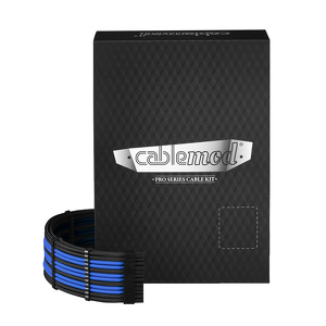Miniatura produktu: CableMod PRO ModMesh C-Series RMi, RMx Cable Kit, czarno-niebieski
